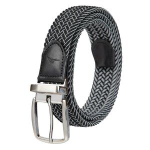 NEW Tommy Bahama Men's L/XL Reversible Belt Comfort Stretch Black/Gray
